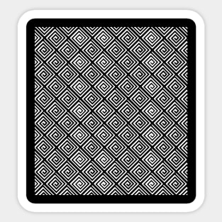 Black and white seamless pattern design Sticker